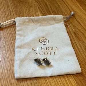 Kendra Scott Gray and Silver Earrings